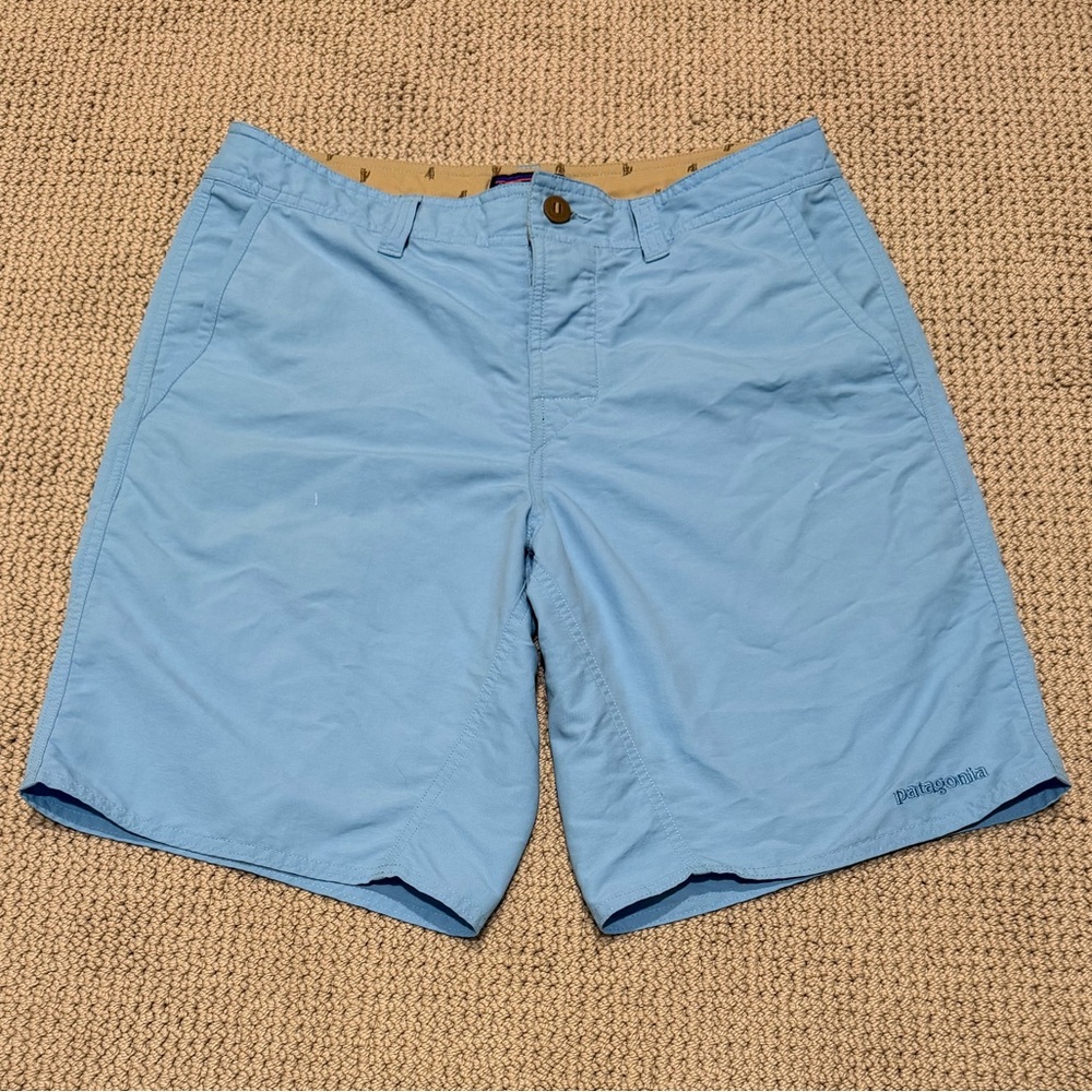 Patagonia Men's Light Blue Swim Shorts